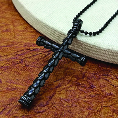 Black Cross Chain Pendent For mens