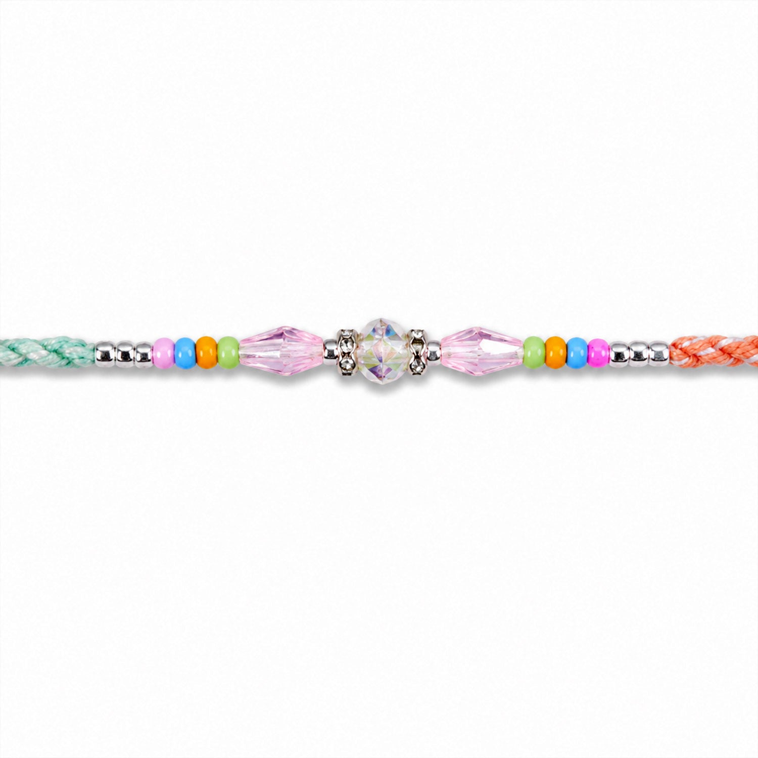 Premium Sparkle Designer Rakhi with Pearl Detail, Stone Centre and Gift Ready Style