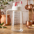 Glass Oil Dispenser Bottle – Auto-Flip Cap & Precise Measurement