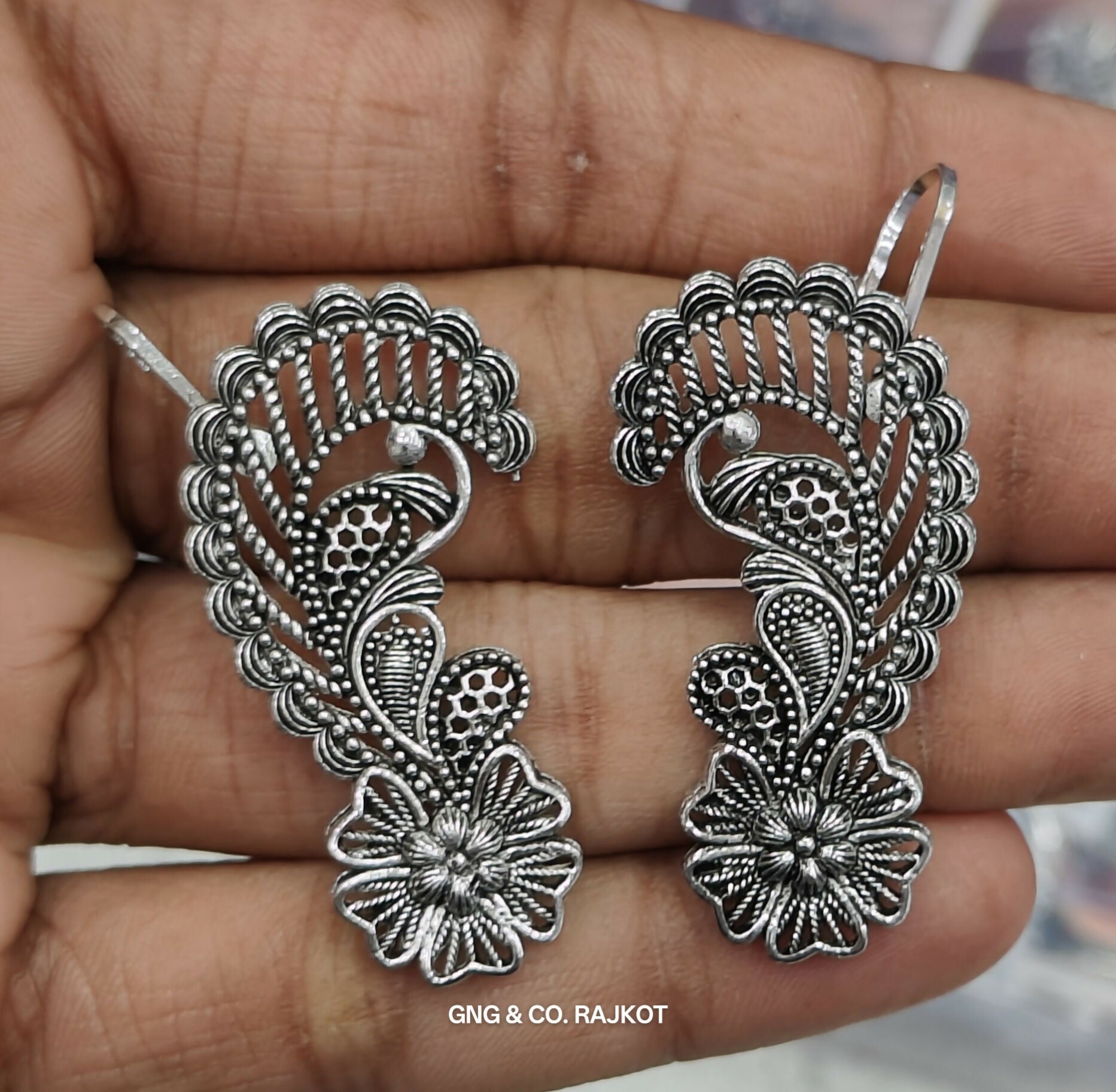 Silver Jhumka Earings