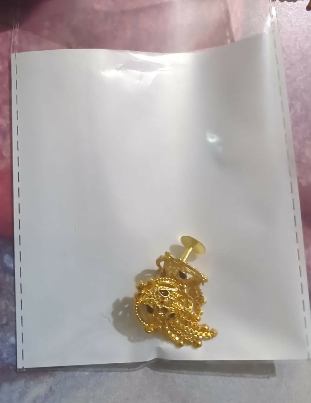 5 Line Side Latkan Golden Earrings for Women & Girls – Fancy Traditional Mina Gift