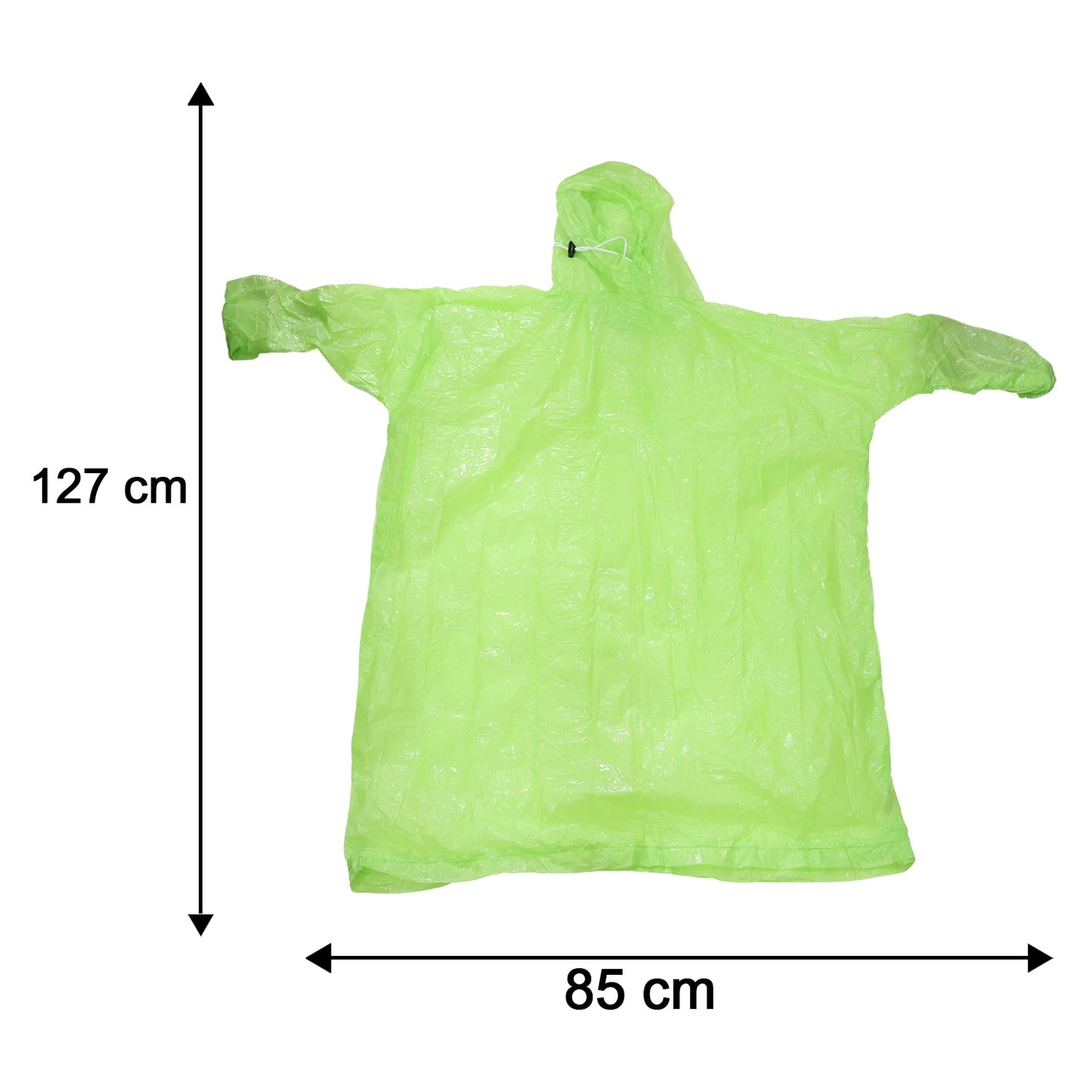 Reusable Waterproof Raincoat, Hooded Long Rain Poncho for Men and Women (1 Pc)