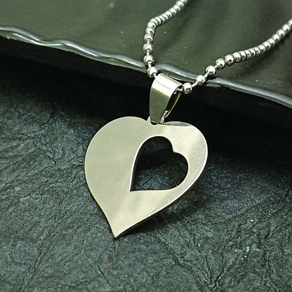 Heart Shaped Chain Pendant For Men And Women