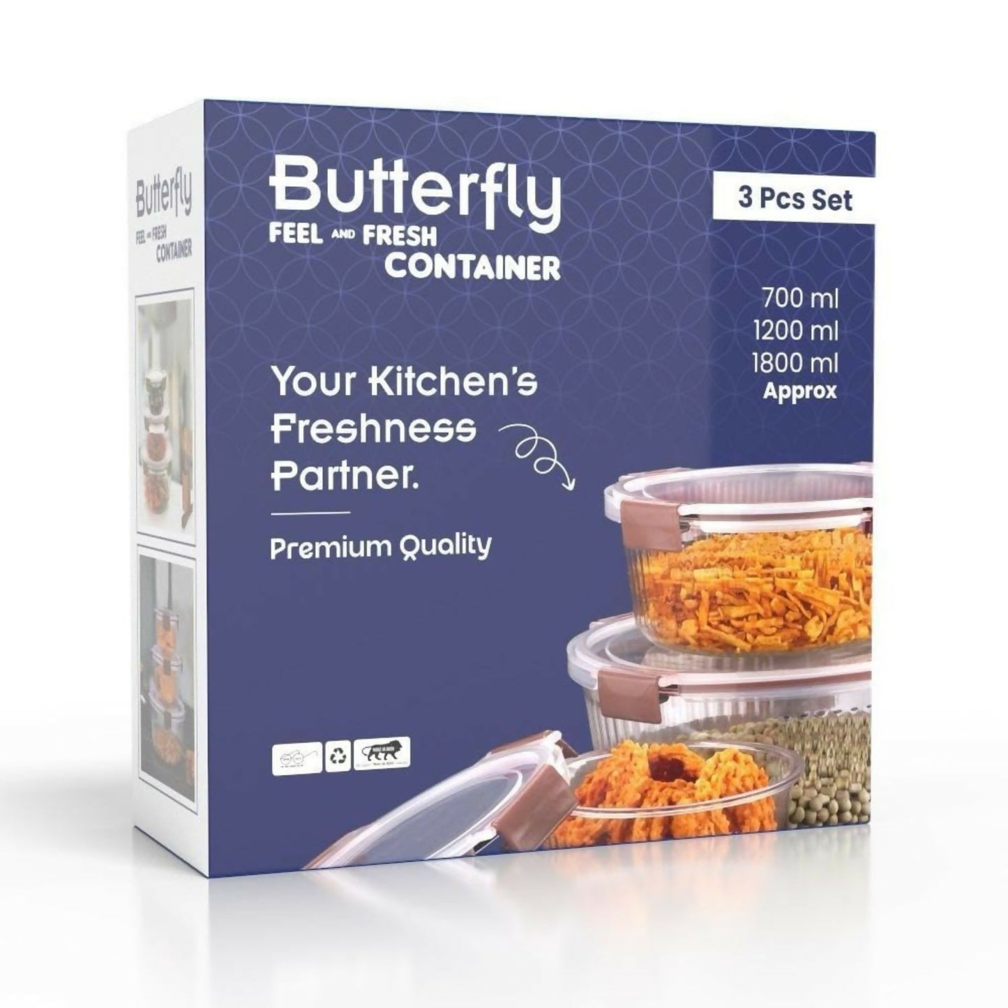 Fridge Storage Container pack of 3