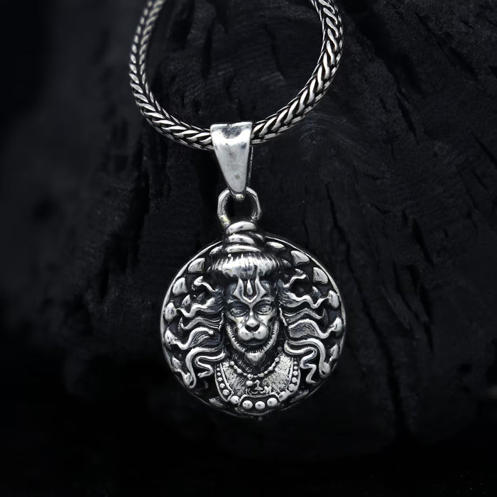 Hanuman faceLocket With Chain, Pendant Necklace Chain (1 Pc)