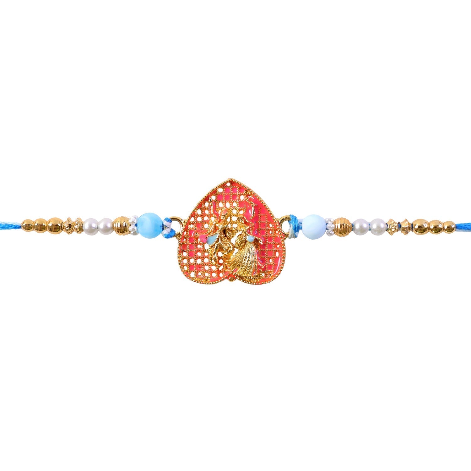 Radha Krishna Designer Rakhi with Pearl Beading (10pcs)