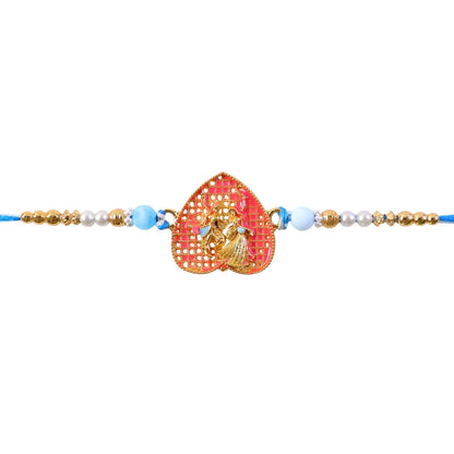 Radha Krishna Designer Rakhi with Pearl Beading (10pcs)