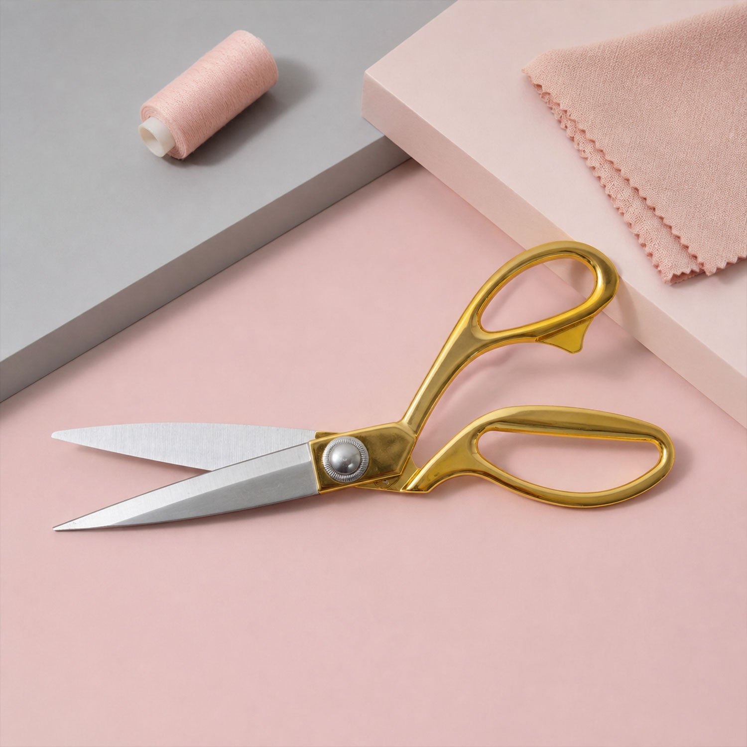 Golden Handle 9.5 Inch Professional Tailor Scissors for Fabric, Dressmaking, Sewing