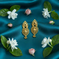 Golden Jhumki Earrings – Elegant Wedding Statement Jewellery