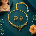 Antique Necklace Set – Traditional Temple Jewellery with Earrings