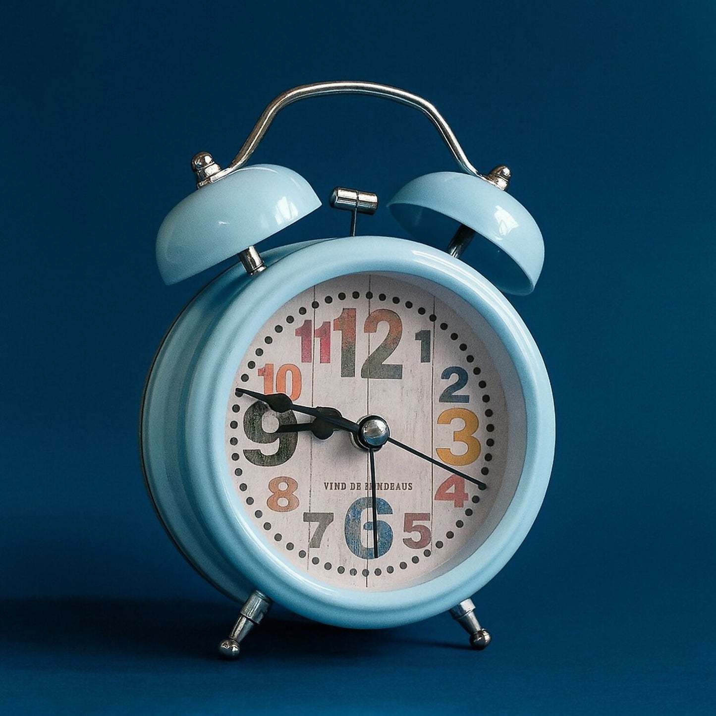 Vintage Twin Bell Alarm Clock with Loud Ringing | Retro Table Desk Clock