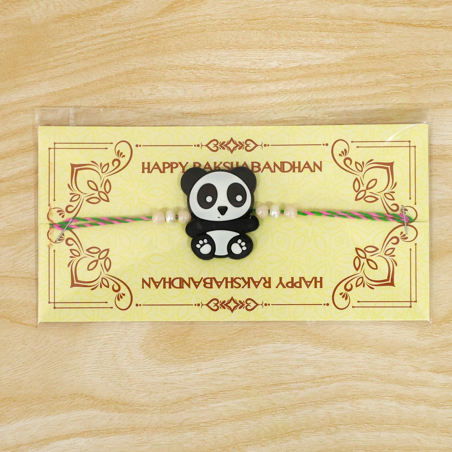 Panda Character Kids Rakhi Pearl Beaded Designer Rakhi (10pcs)