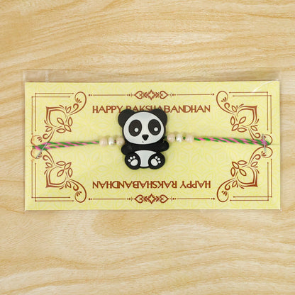 Panda Character Kids Rakhi Pearl Beaded Designer Rakhi (10pcs)
