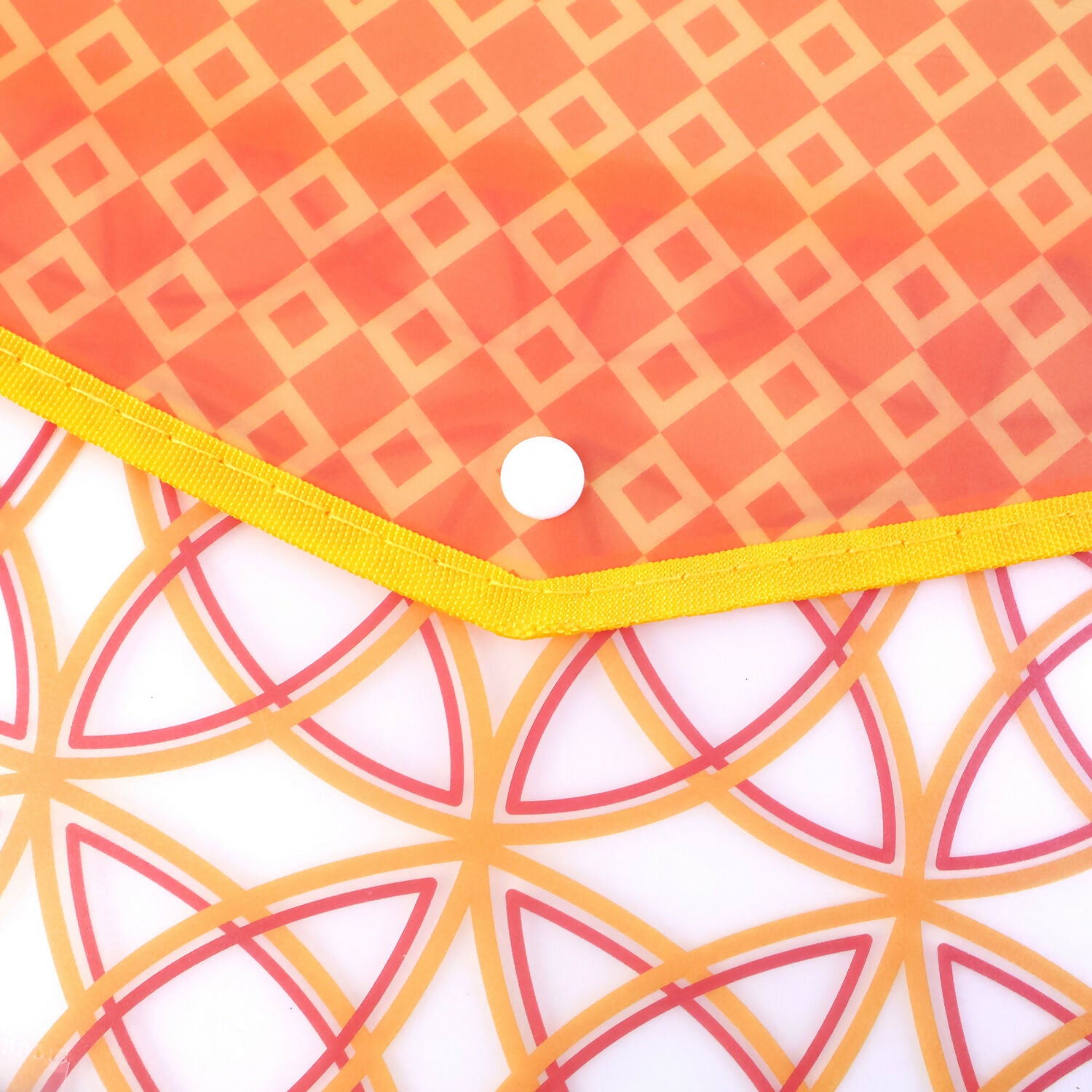 Plastic Button File Folder for Documents, Office & School Use – Multicolour (1 Piece)