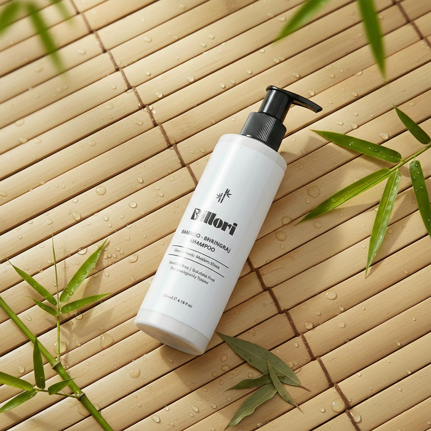 Bamboo Bhringraj Shampoo with Neem, Aritha & Shikakai Extracts (5 Power Shampoo) (200ml)