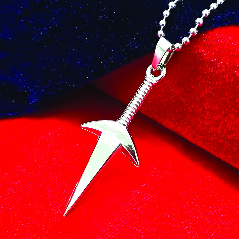 Silver Tone Arrow Chain Pendent For mens