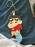 Cartoon Boy Keychain, Cute & Durable Bag & Key Accessory