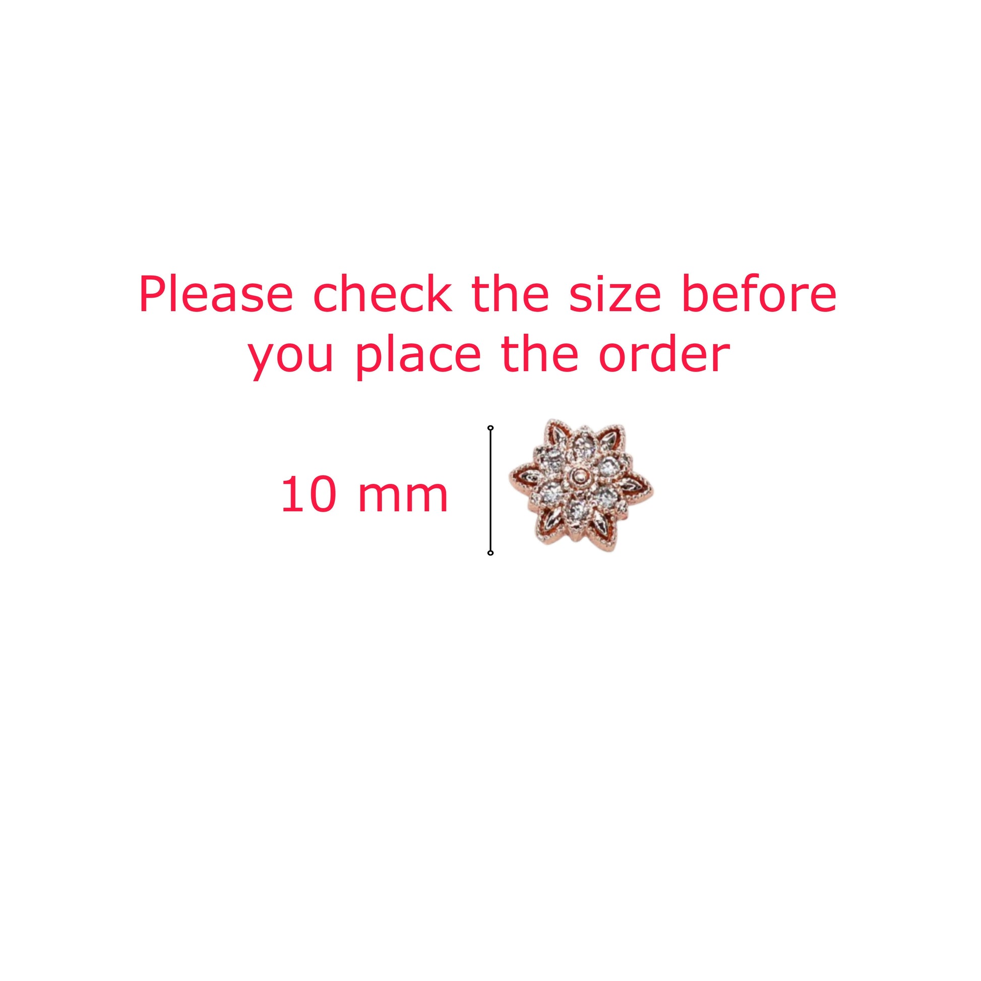 Rose Gold AD Stud Earrings for Women and girls | Floral Cluster Design