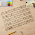 30cm Flexible Bendy Rulers – Transparent, Unbreakable Plastic (5-Pack)