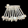 Silver Saree Pin – Elegant Diamond-Look with CZ Stones