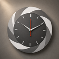 Modern Infinity Bloom Designer Wall Clock | Geometric Luxury Decorative Clock for Living Room, Bedroom & Office