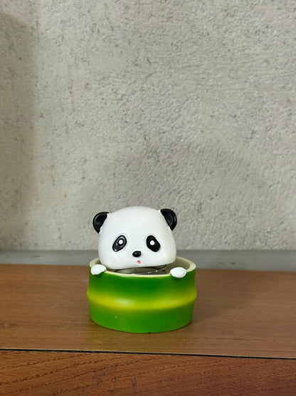 Cute Panda Bobble Head Desk Decor for Kids Room & Office Table