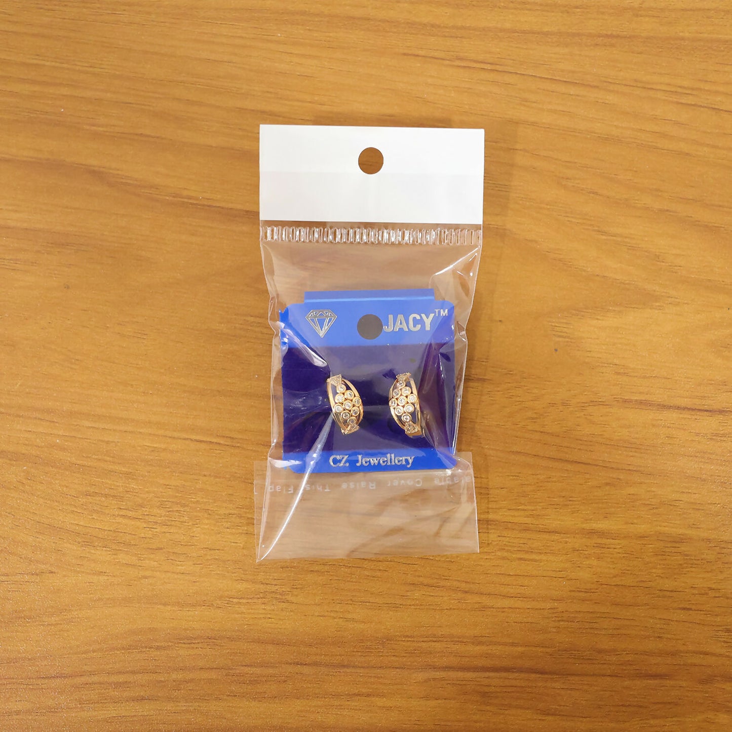 Elegant Crystal Cluster Hoop Earrings with Openwork Gold-Finish Design