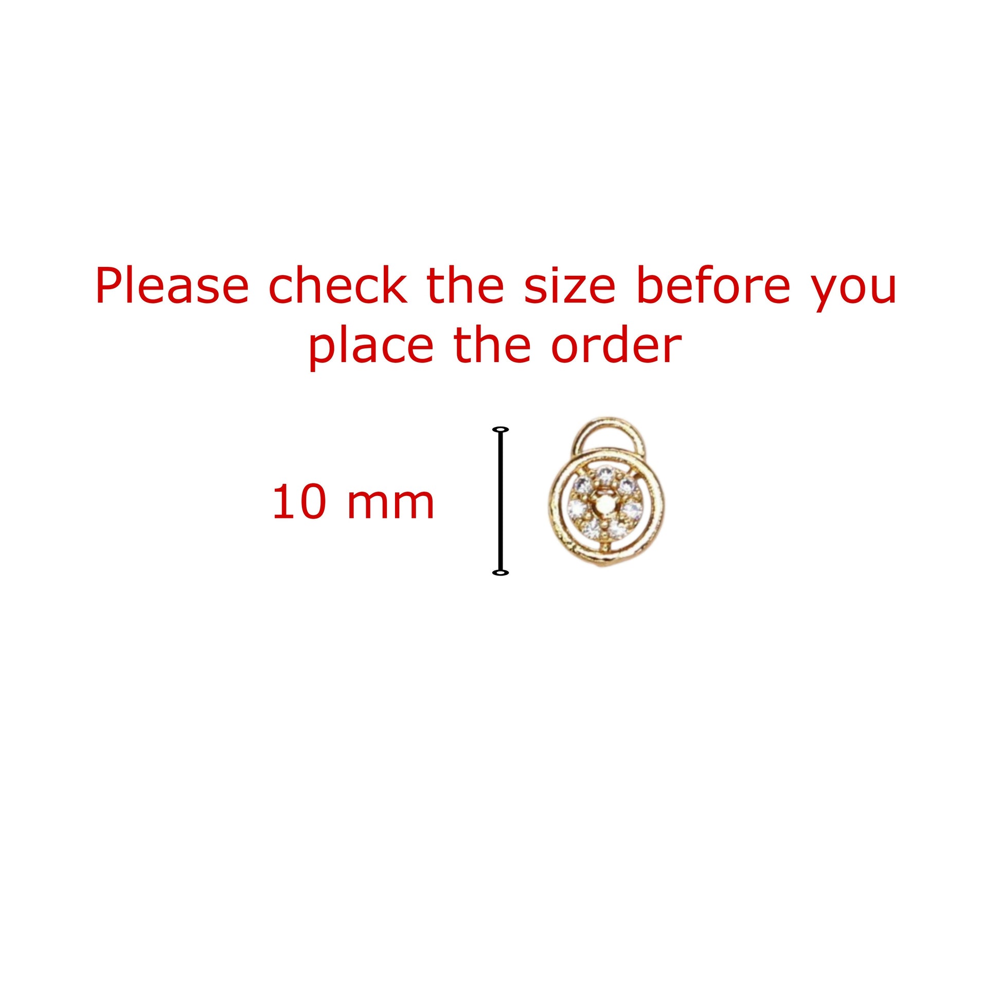 Dainty Gold Lock & Key Stud Earrings with AD for women & girls