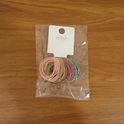 Lifestyle image of soft elastic hair bands in use