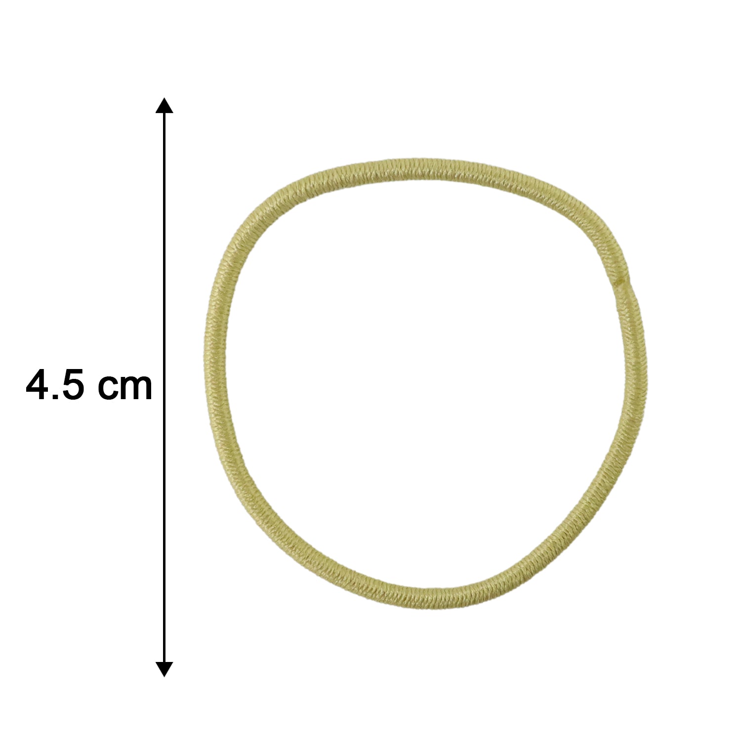 Size comparison of elastic hair bands