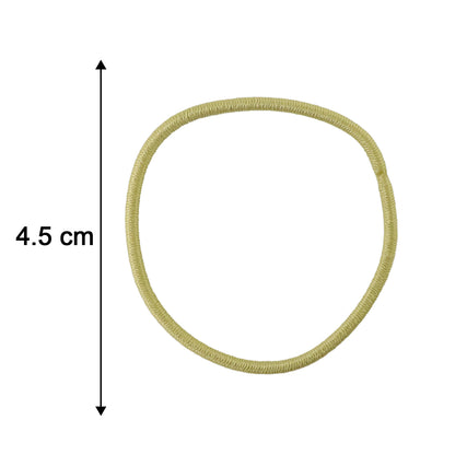 Size comparison of elastic hair bands