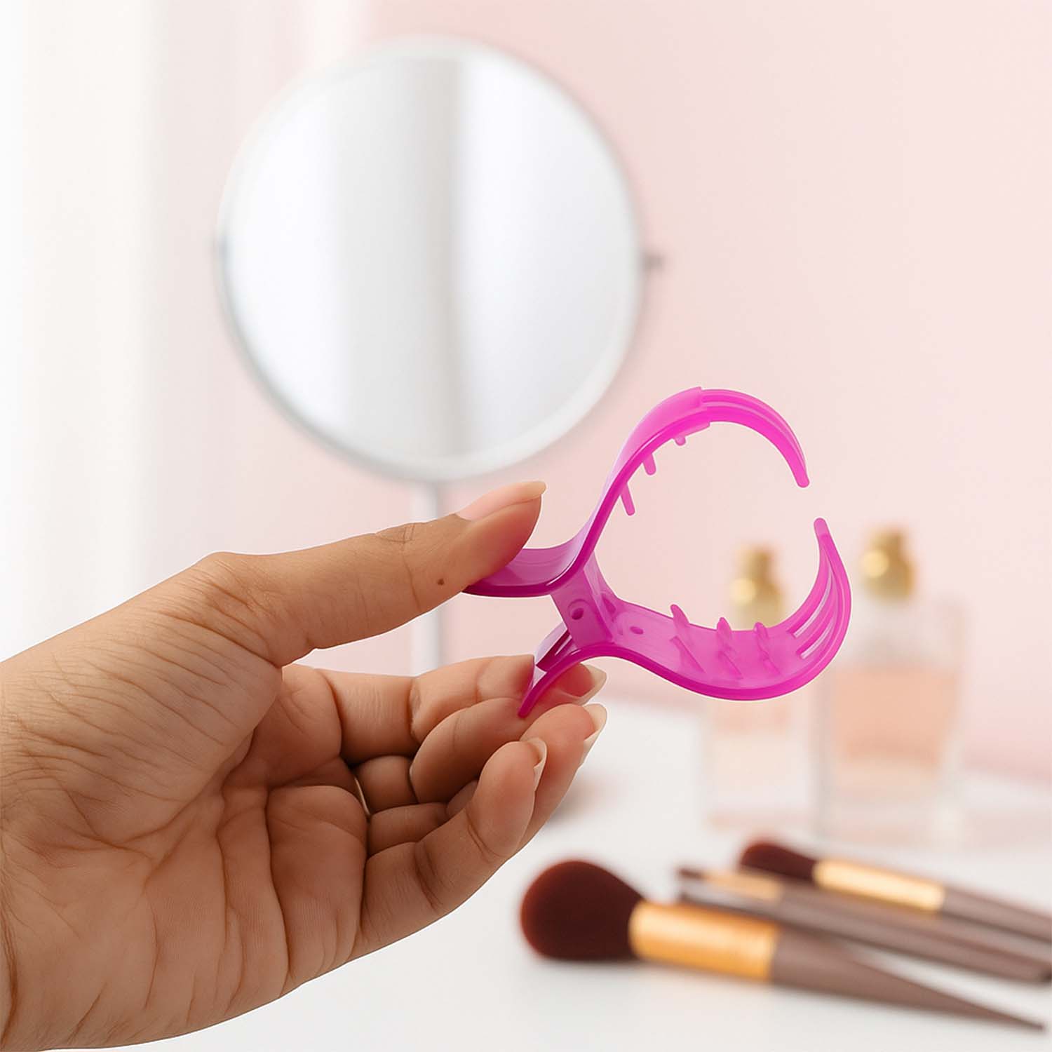 Mini Hair Claw Clips for Girls – 6 Pc Colorful Small Hair Clamps