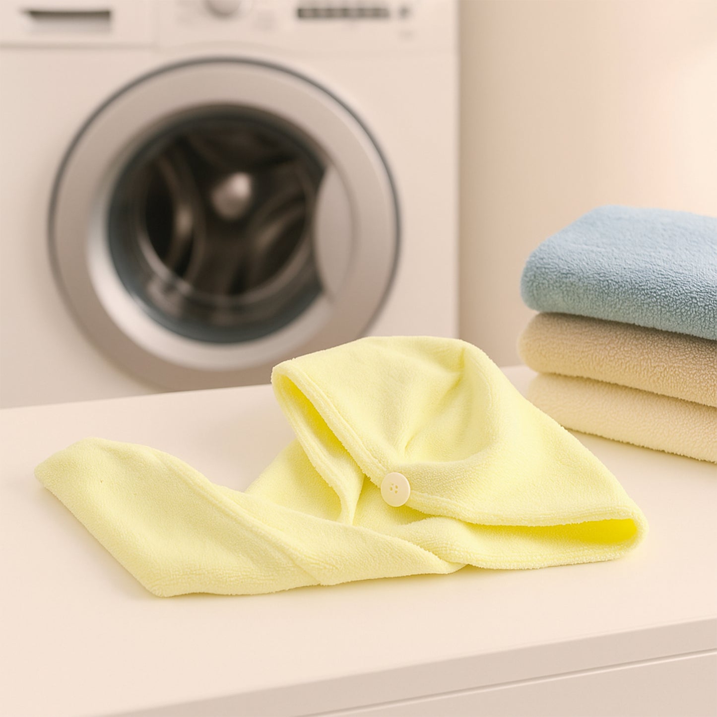 त्वरित पगड़ी बाल सुखाने वाला शोषक माइक्रोफाइबर तौलिया / सूखी शॉवर कैप्स