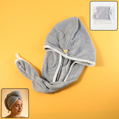 Hair Drying Magic Hair Cap Towel Wrap for Women Bath Towels (1 / Mix Design) Hair accessories