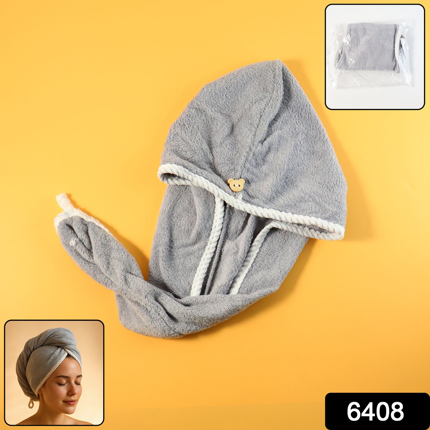 Hair Drying Magic Hair Cap Towel Wrap for Women Bath Towels (1 / Mix Design) Hair accessories