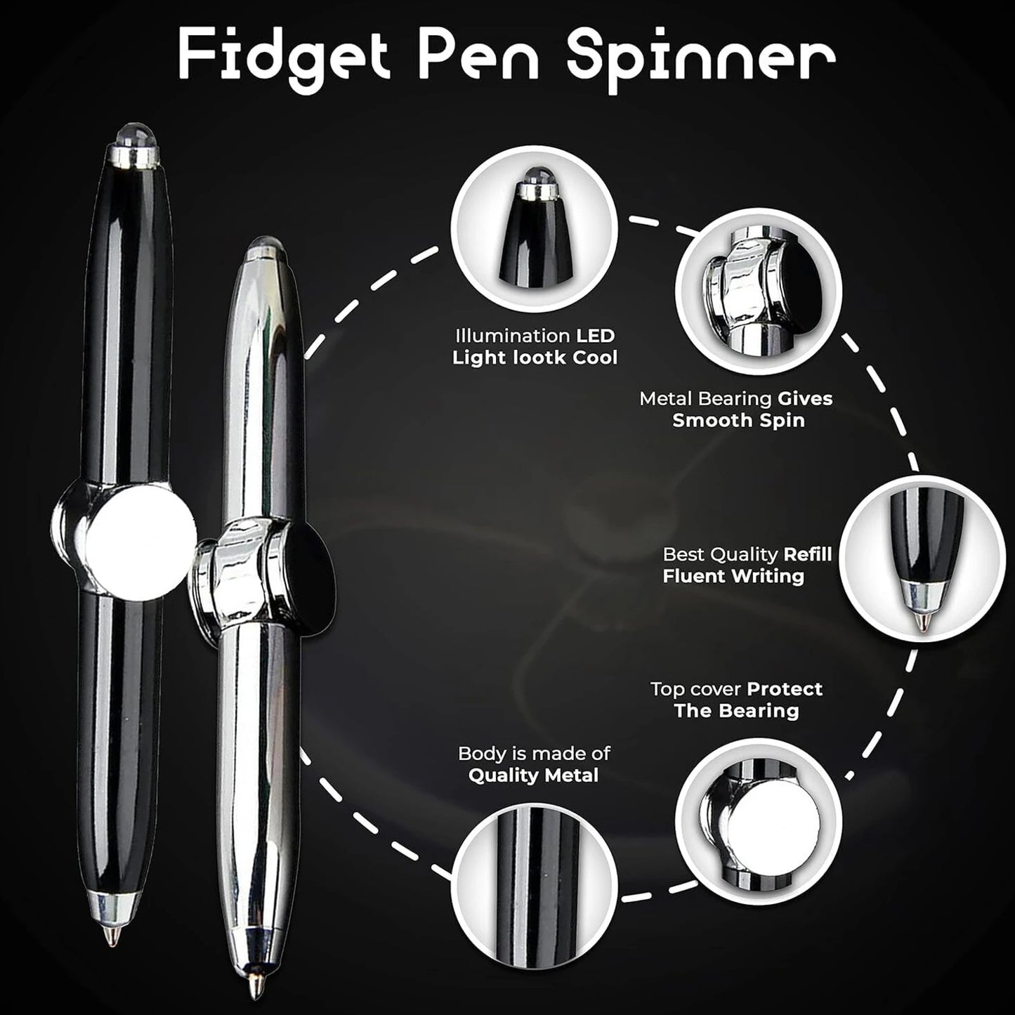  stress relief spinner pen tool