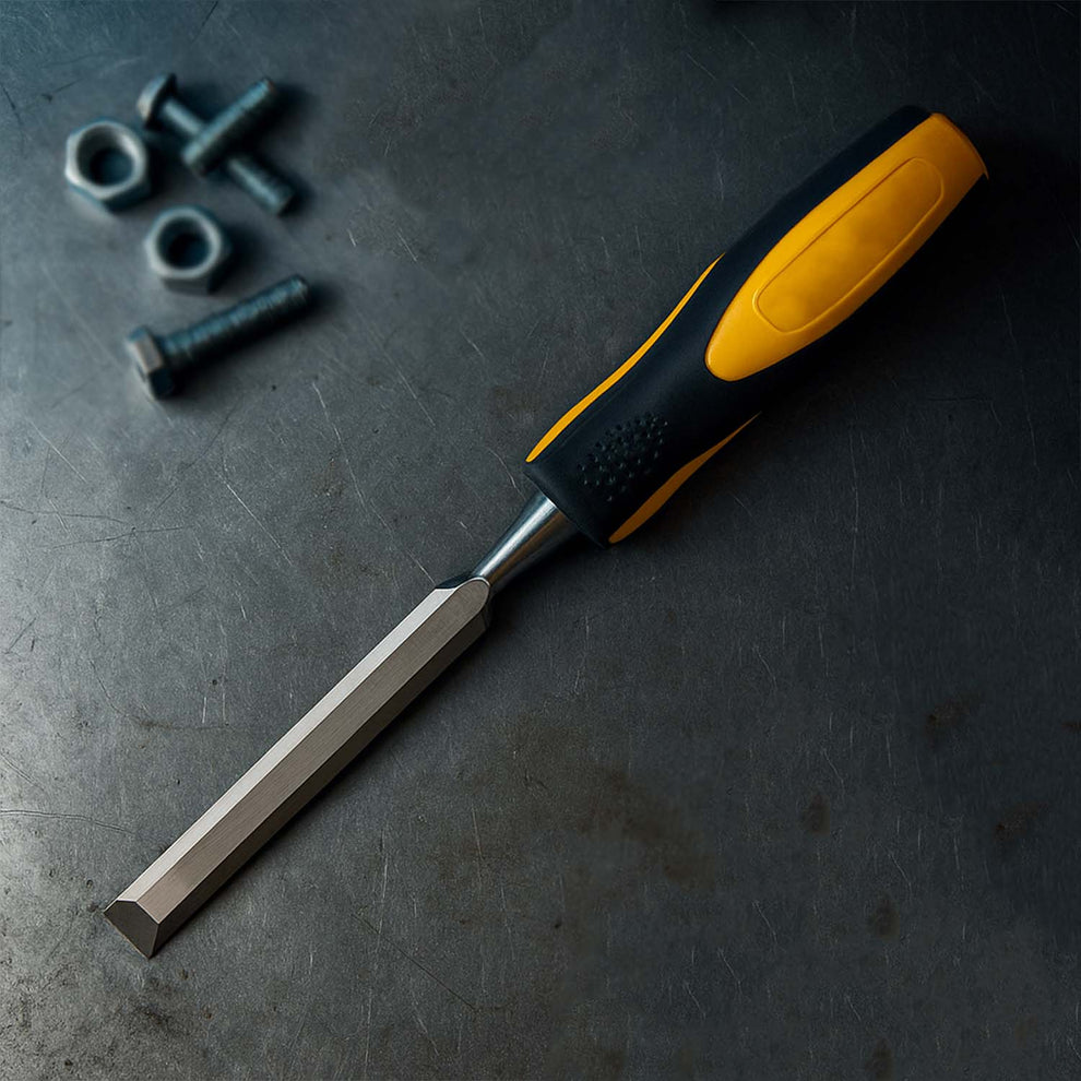 Heavy-Duty Woodworking Chisel with Ergonomic Handle (12mm / 1 Pc)