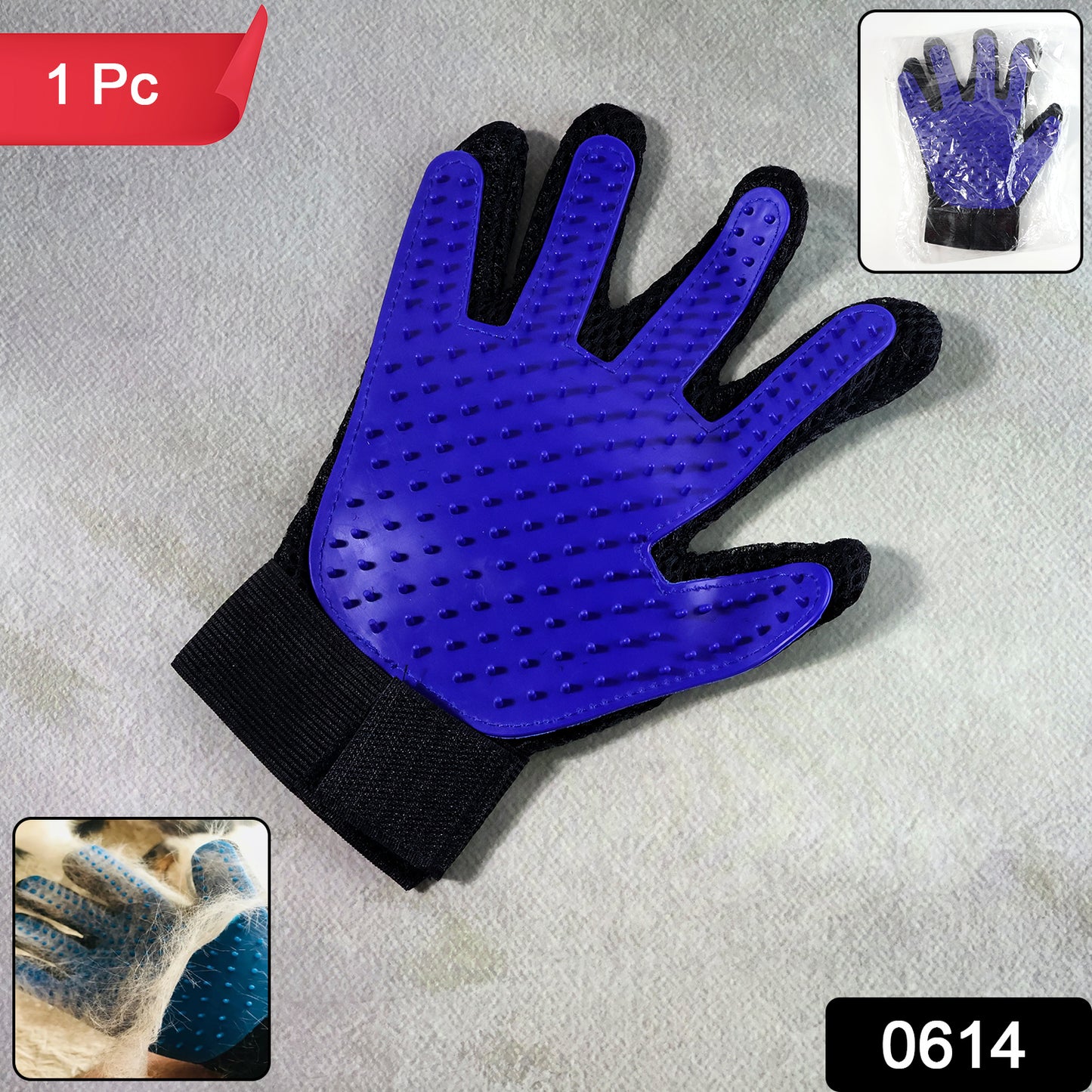 5 Finger Deshedding Glove (1 Pc)