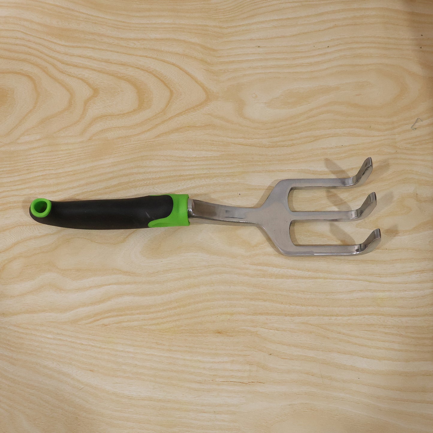 3 Prong Garden Hand Cultivator Fork Stainless Steel Tool Ergonomic Handle (1 Pc)