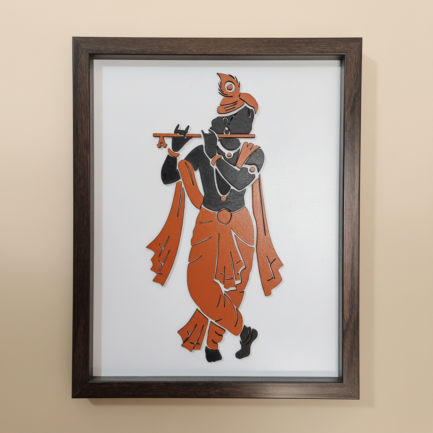 Krishna Wall Art Frame | Premium Minimalist Spiritual Wall Art for Living Room, Bedroom & Meditation Space