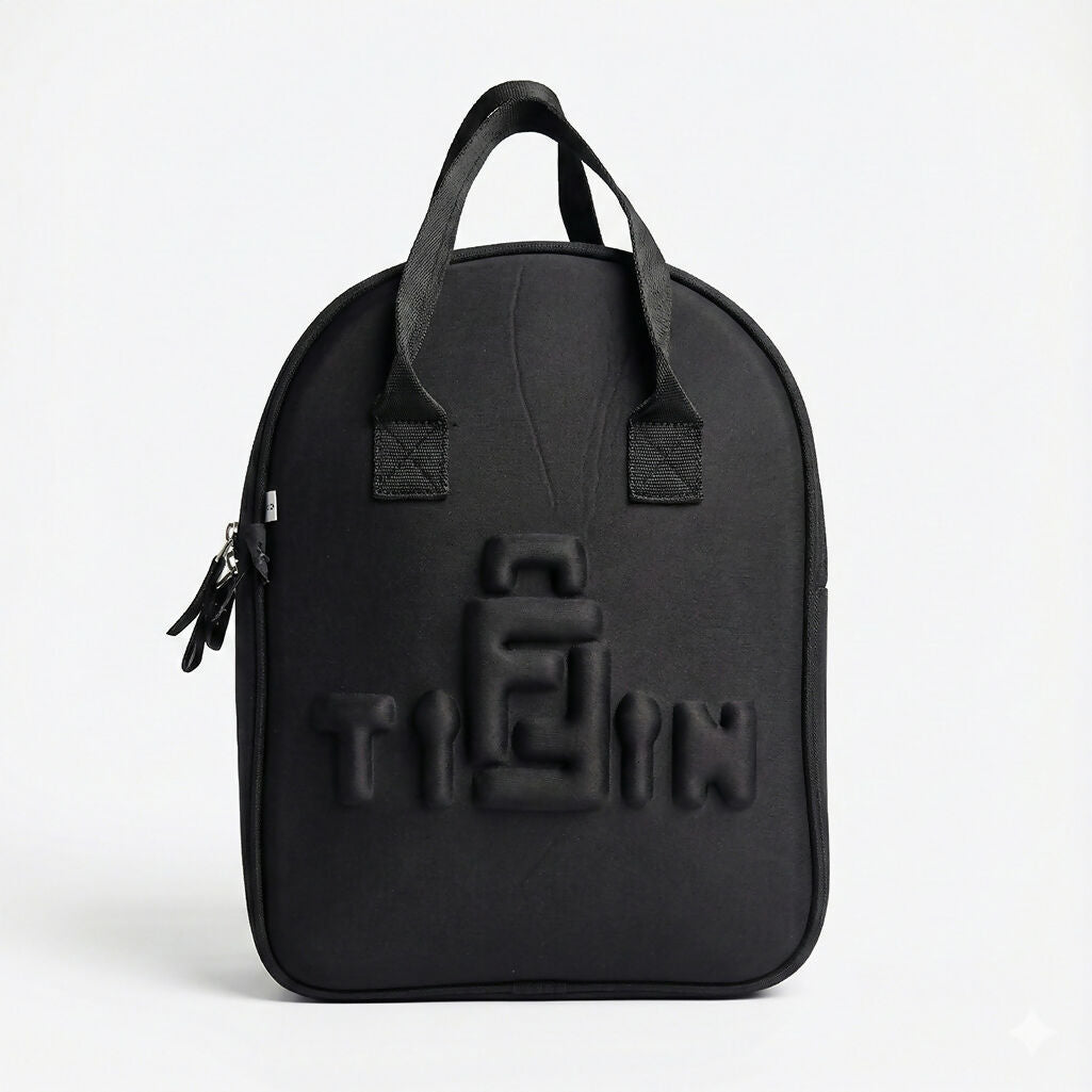 Premium Black Tiffin Bag – Stylish & Durable Lunch Carry Bag for Office, School & Travel