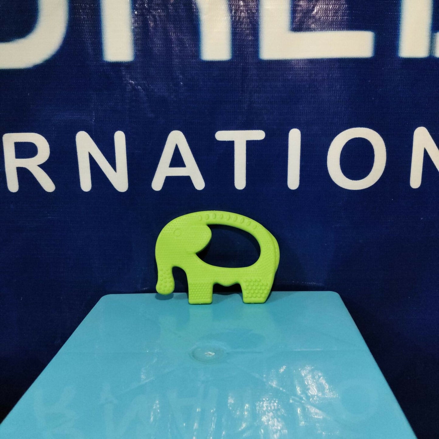 Elephant Shaped Silicon Baby Teether