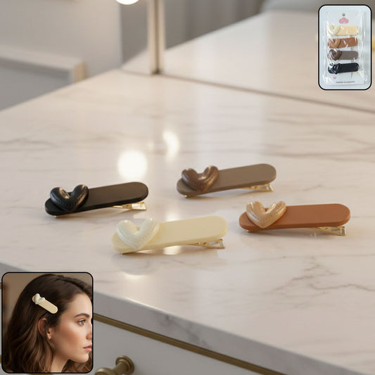 Decorative Hair Clip Set (4 Pc)