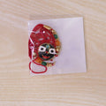 Lord Jagannath Enamel Pendant Rakhi with Multicolor Beads