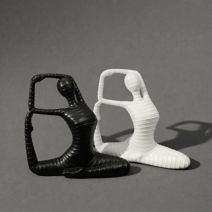 Abstract Human Shape Sculpture Showpiece for Home Decor