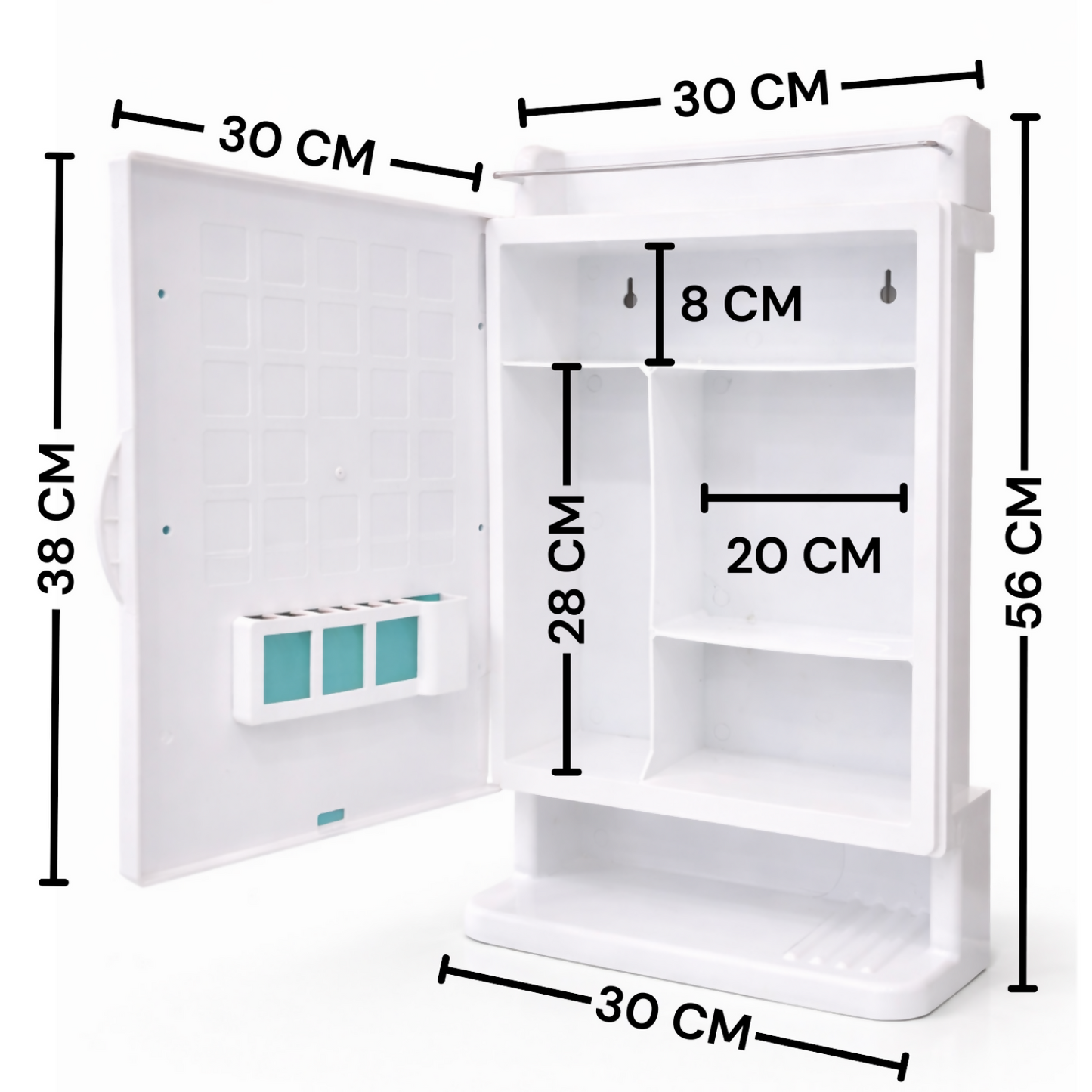 WALL-MOUNTED MIRROR CABINET 12X21inch