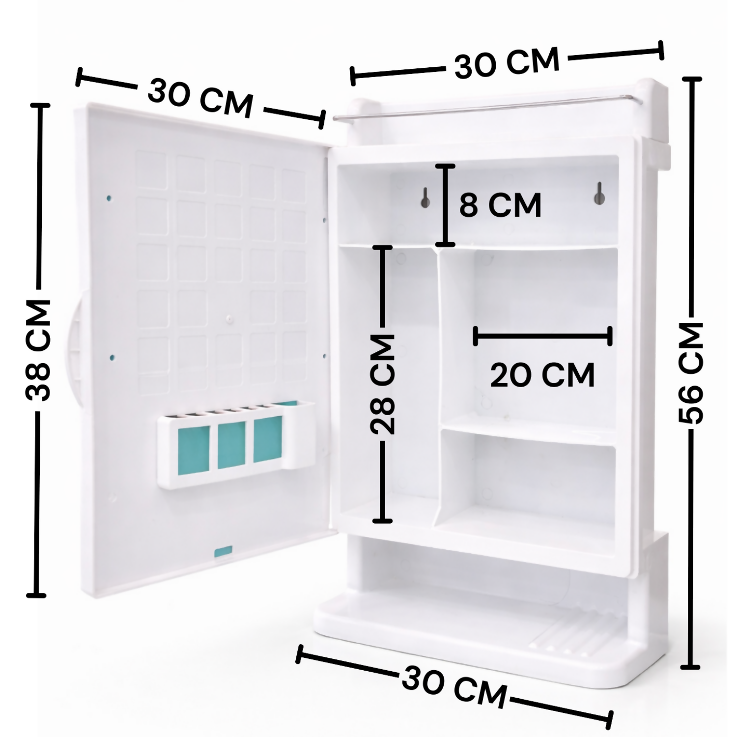 WALL-MOUNTED MIRROR CABINET 12X21inch