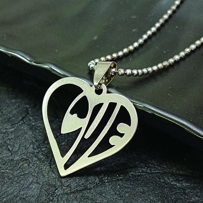 Heart Shaped Love Chain Pendant