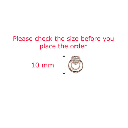 Rose Gold Plated Daily Wear Heart Stud Earrings for women and girls