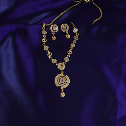 Elegant Queen Inspired Necklace Set with Royal Design for Women Festive Wear